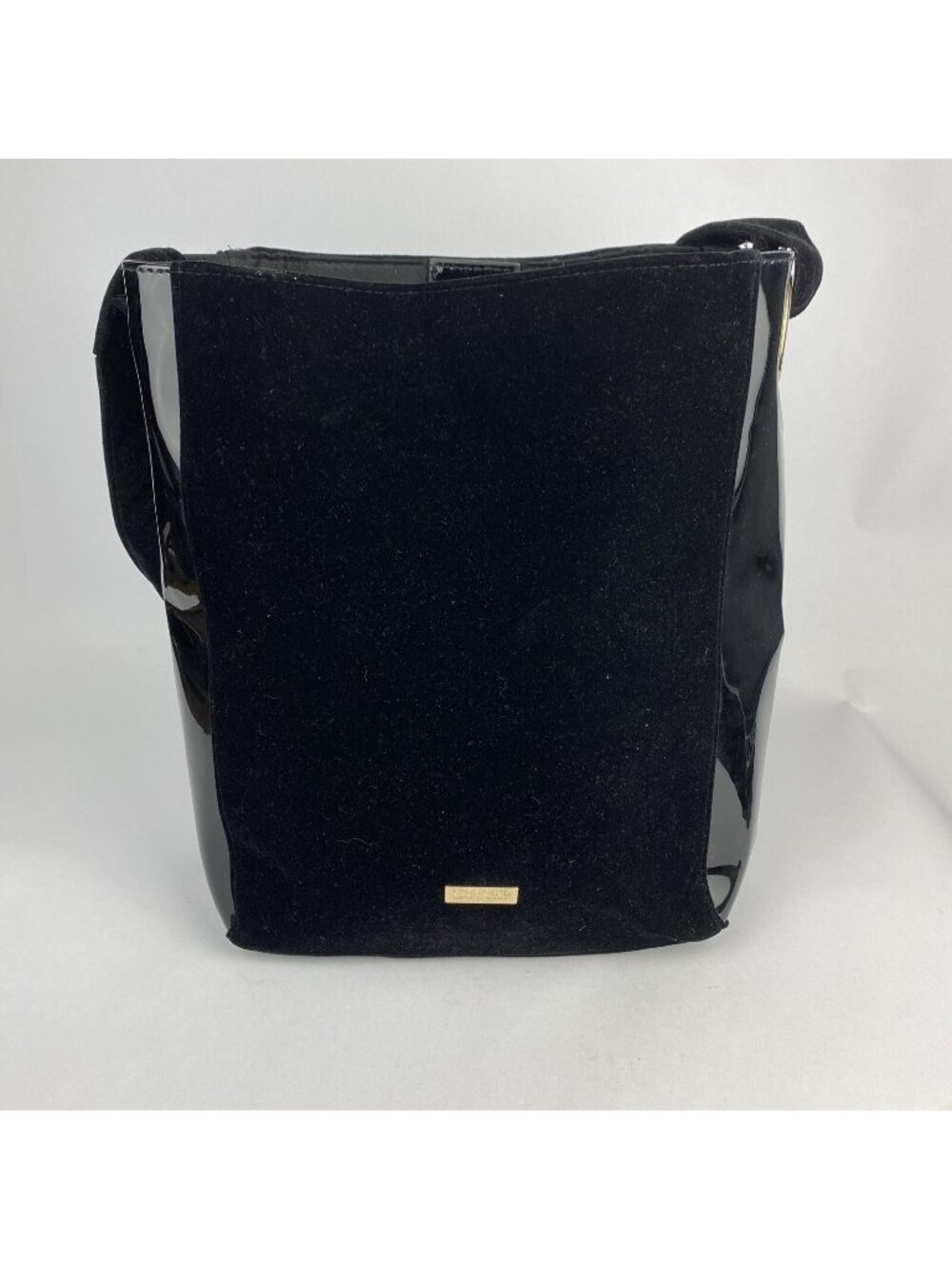 Carolina Herrera Good Girl Black Velvet Shoulder Bag – Top Handle Design